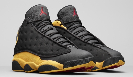 Mens Air Jordan 13 Current Series Black Yellow shoes
