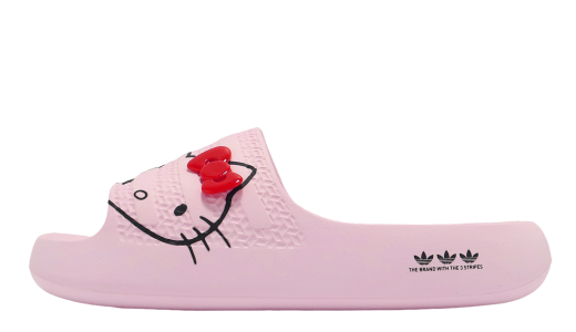 Panelled Adilette Ayoon Clear Pink (Hello Kitty)