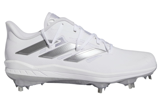 Adidas Adizero Afterburner 9 Cleats Cloud White / Silver Metallic