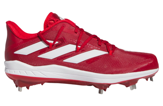 Adidas Adizero Afterburner 9 Cleats Team Power Red 2 / Cloud White