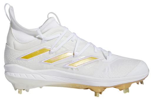 Adidas Adizero Afterburner 9 Nwv Cleats Cloud White / Gold Metallic