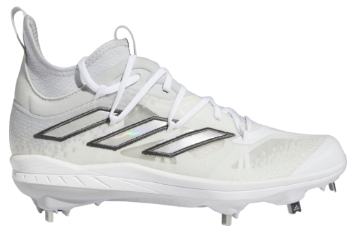 Adidas Adizero Afterburner 9 Nwv Cleats Team Light Grey / Silver Metallic