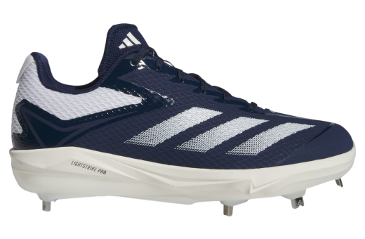 Adidas Adizero Electric Baseball Cleats Team Navy Blue 2 / Cloud White