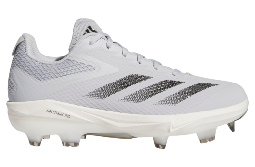 Adidas Adizero Electric Tpu Baseball Cleats Team Light Grey / Core Black