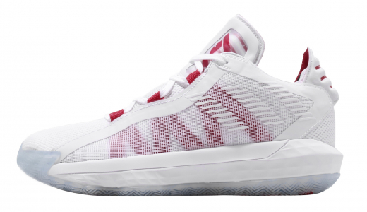 Release Date adidas Dame 6 White Scarlet KicksOnFire