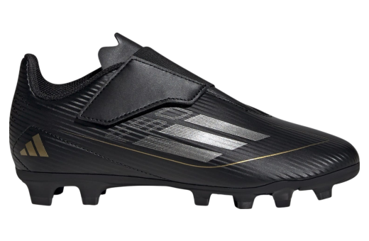 Adidas F50 Club Hook-And-Loop Multi-Ground GS Core Black / Iron Metallic