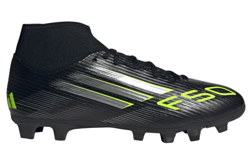 Adidas F50 Club Mid FG/MG Core Black / Iron Metallic - Jul