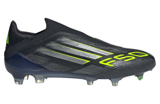 Adidas F50 Elite Laceless FG Core Black / Iron Metallic