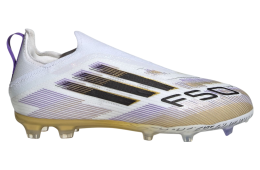 Adidas F50 Elite Laceless FG GS Cloud White / Core Black