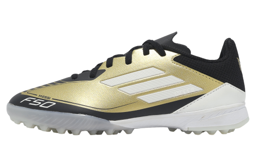 Adidas F50 League TF J Messi GS Gold Metallic / Cloud White