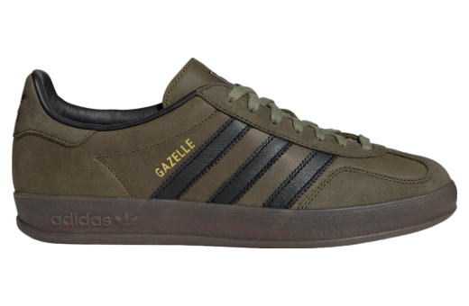 Adidas Gazelle Indoor WMNS Focus Olive / Core Black / Gum