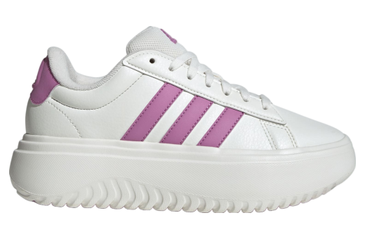 Adidas Grand Court Platform WMNS Core White / Preloved Purple