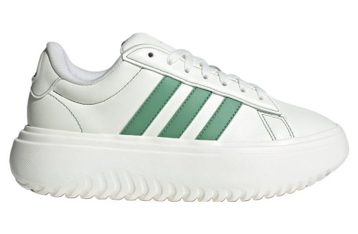 Adidas Grand Court Platform WMNS Off White / Preloved Green