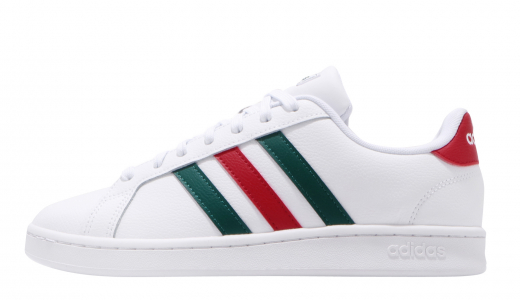 Adidas Grand Court White Green Red