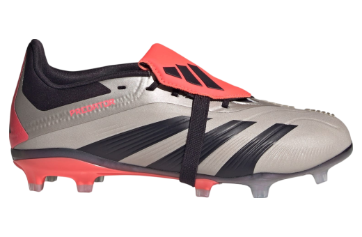 Adidas Predator Elite Fold-Over Tongue FG GS Platinum Metallic / Aurora Black