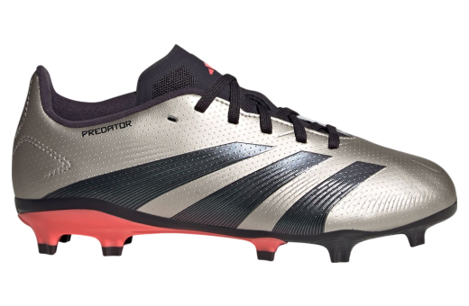 Adidas Predator League FG GS Platinum Metallic / Aurora Black