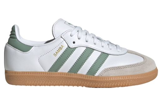 Adidas Samba OG GS Cloud White / Silver Green