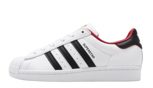 Adidas Superstar Cloud White Core Black Scarlet