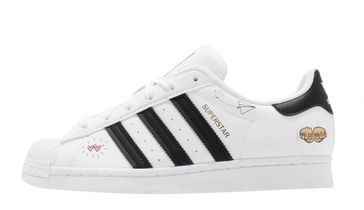 Adidas Superstar GS Cloud White Gold Metallic