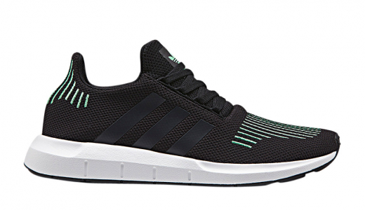 Adidas swift run on sale black and green