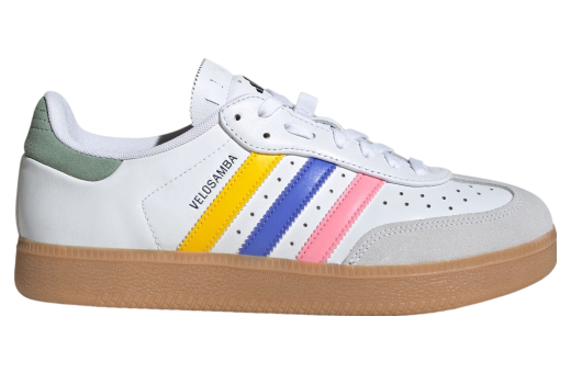 Adidas Velosamba Leather Cloud White / Cobalt Blue