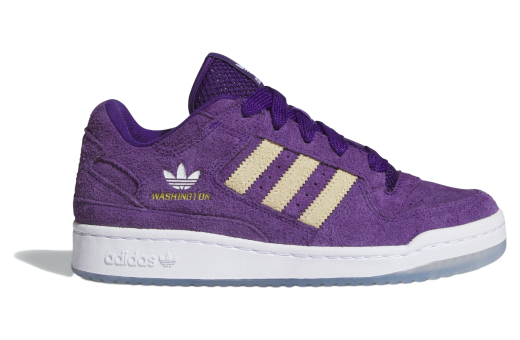 Adidas Washington Huskies Forum Low CL Team College Purple / Cloud White