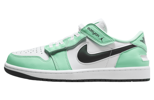 Air Jordan 1 Low FlyEase White / Green Glow