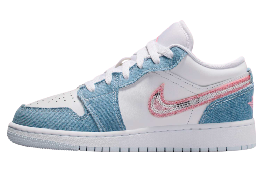 Air Jordan 1 Low GS Denim Sequin