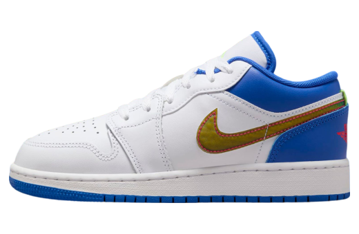 Air Jordan 1 Low GS Iridescent / White / Hyper Royal