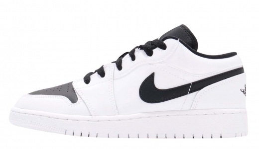 Air Jordan 1 Low GS White Black