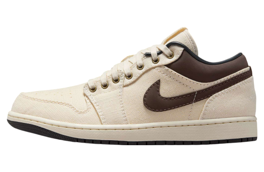 Air Jordan 1 Low Pale Ivory / Baroque Brown - Apr 2025