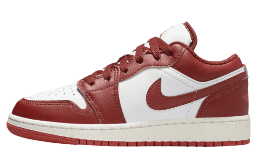 Air Jordan 1 Low SE GS White / Lobster / Dune Red