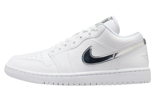 Air Jordan 1 Low White / Metallic Silver - Jan 2026 - IQ9381-100