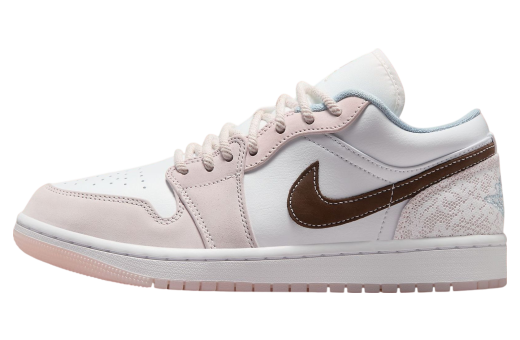 Air Jordan 1 Low WMNS White / Light Soft Pink - Apr 2025