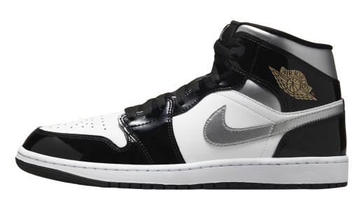 Air Jordan 1 Mid Black Patent Oct 2024 HV0789 010 KicksOnFire