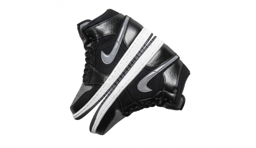 Air Jordan 1 Mid Black Wool