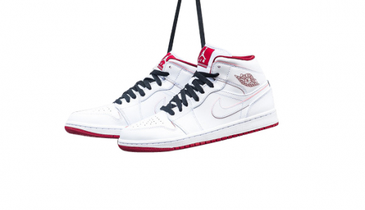 Air Jordan 1 Mid White Gym Red