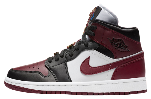 Air Jordan 1 Mid WMNS Black / Dark Beetroot