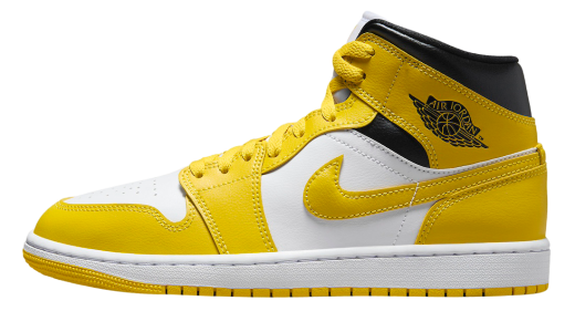 Its an updated version of the Air Jordan 1 Low Mid WMNS Vivid Sulfur