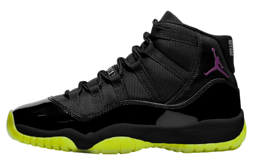 Air Jordan 11 GS Black/Barely Volt
