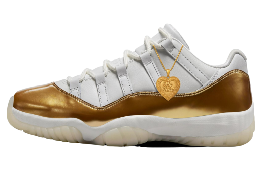 Air Jordan 11 Low White / Metallic Gold