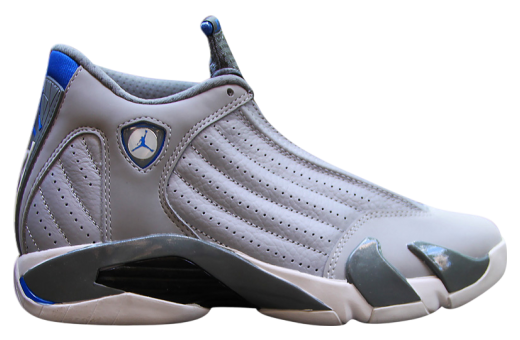 jordan 14 gray and blue
