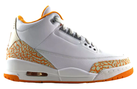 Air Jordan 3 Orange Citrus WMNS White / Cement Grey