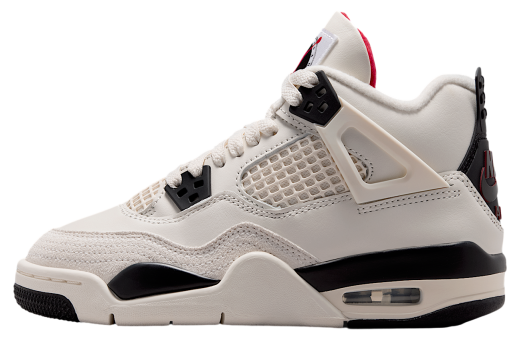 Air Jordan 4 Flight Club GS Sail / University Red