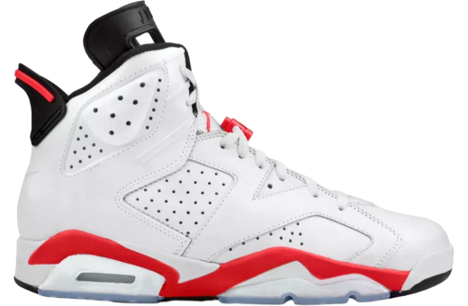 Air Jordan 6 White Infrared White / Light Crimson