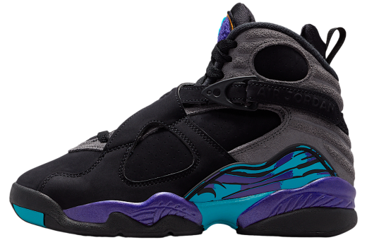 Air Jordan 8 Aqua GS Black / Multi