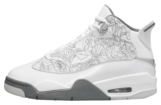 Air Jordan Dub Zero GS White / Cool Grey