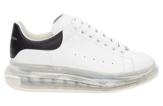 Alexander Mcqueen Oversized Transparent Sole White / Black