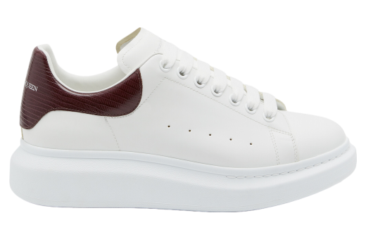 Alexander Mcqueen Oversized White / Burgundy