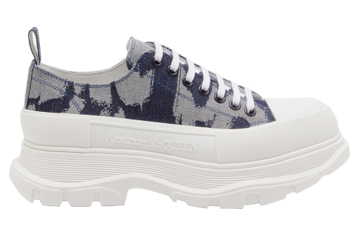 Alexander Mcqueen Tread Slick Lace Up Indigo / Off White